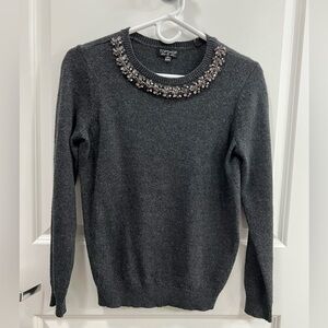 Topshop Women’s Sweater with Embellished Rhinestones Size 2